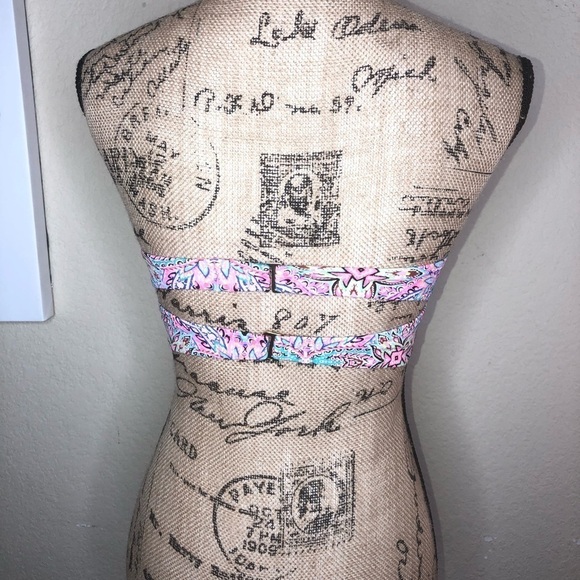 Shade & Shore Paisley Underwire Embroidered Multi Colored Bikini Top Sz 34B - Picture 5 of 6